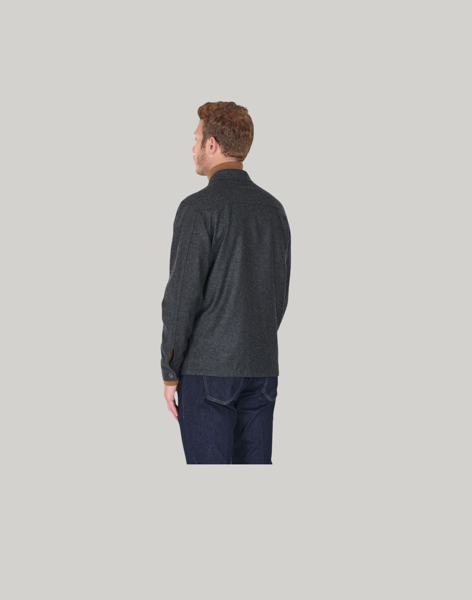 Birdseye Jacket Wool Blend Made In Italy