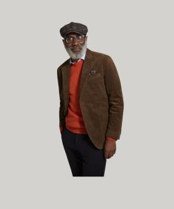 Jacket With Patch Pockets In Corduroy