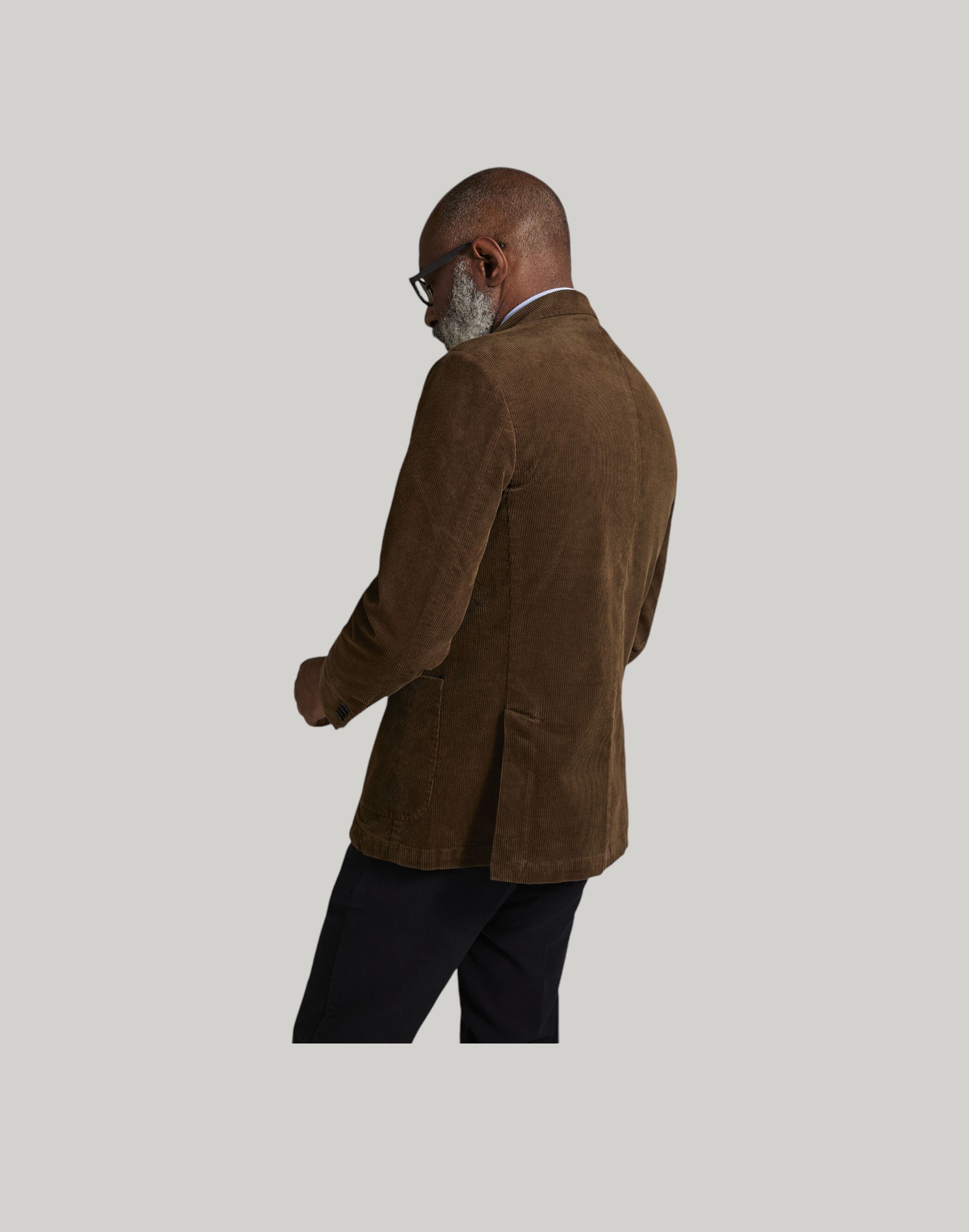 Jacket With Patch Pockets In Corduroy