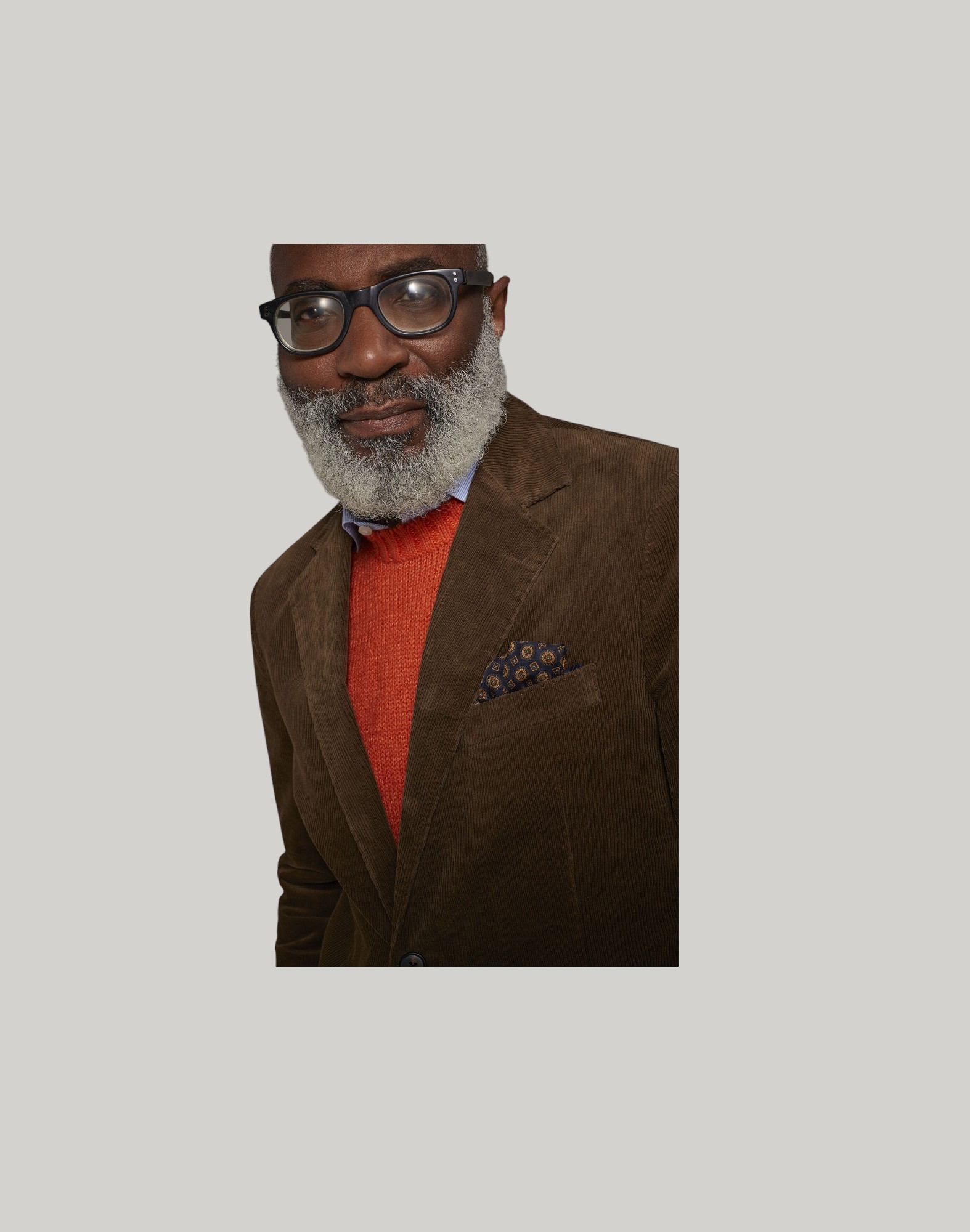 Jacket With Patch Pockets In Corduroy