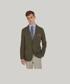 Jacket Patch Pocket Cotton Linen Garmet Dyed