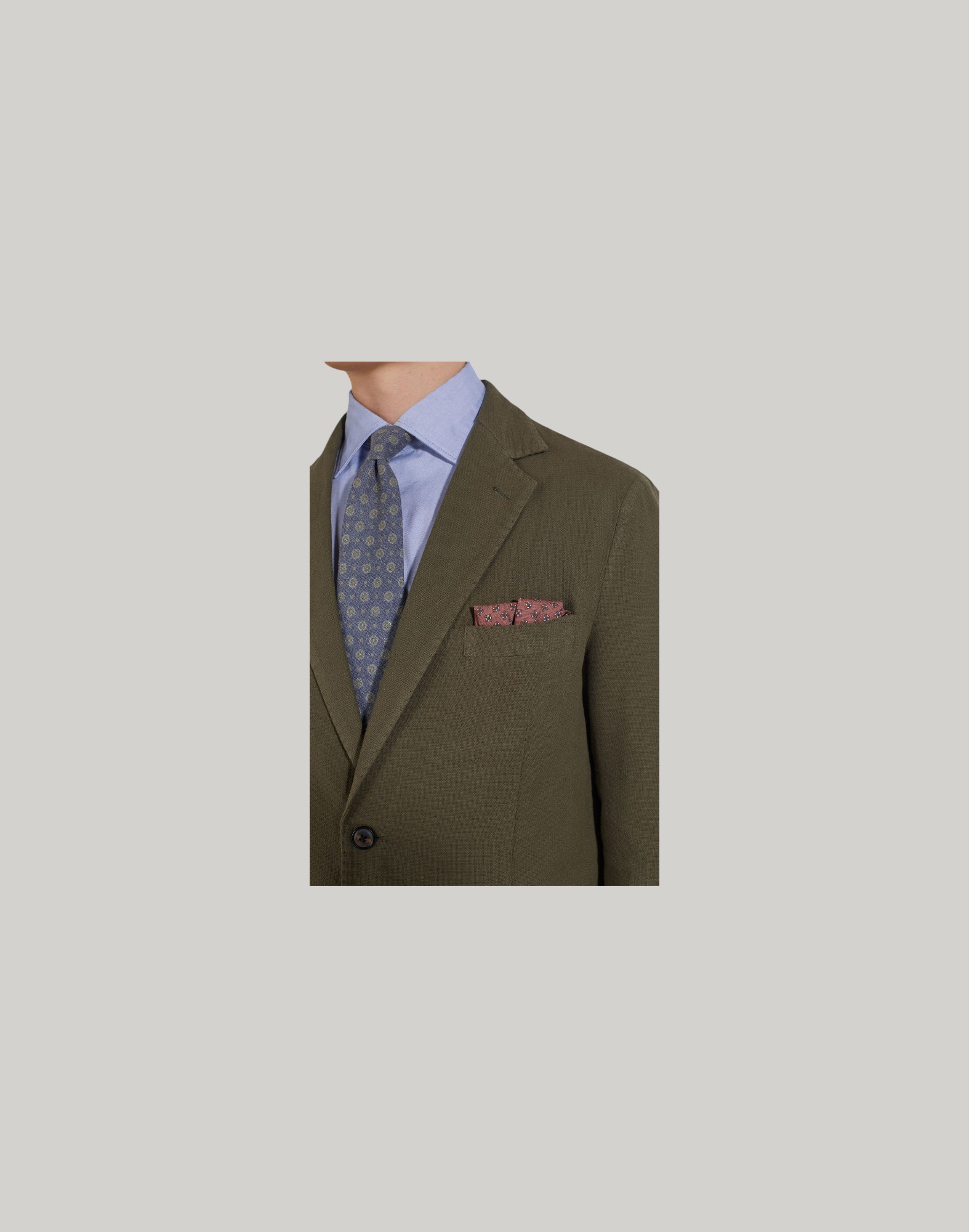 Jacket Patch Pocket Cotton Linen Garmet Dyed