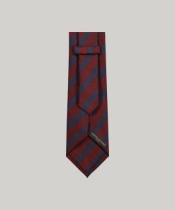 Regimental Brushed Effect Wool Blend Tie