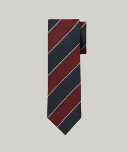 Regimental Brushed- Wool Blend Tie