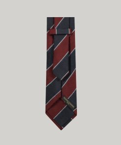 Regimental Brushed- Wool Blend Tie