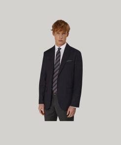 Jacket Solid Colour Dobby Fabric