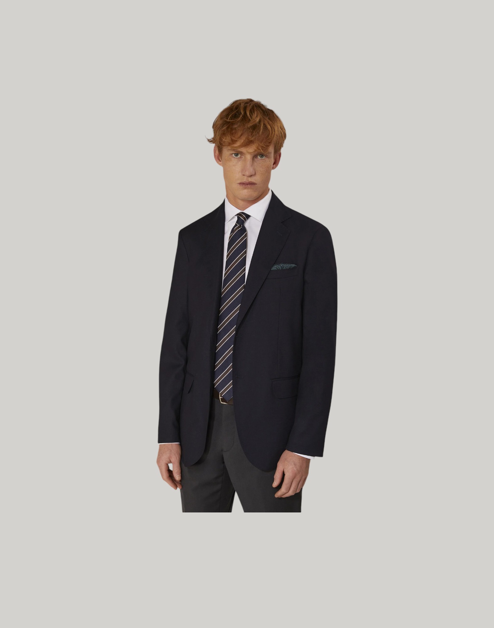 Jacket Solid Colour Dobby Fabric