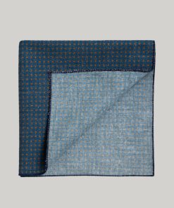 Linen Blend Pochette Blue