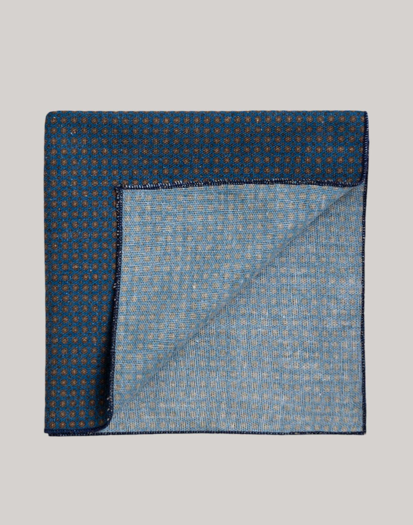 Linen Blend Pochette Blue