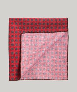 Linen Blend Pochette Red
