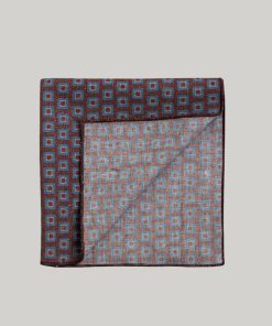 Pochette Fantasy Design Linen Blend Pocket Square