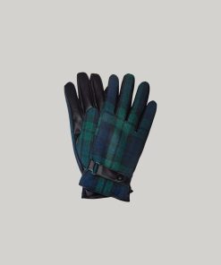Tartan Gloves Green