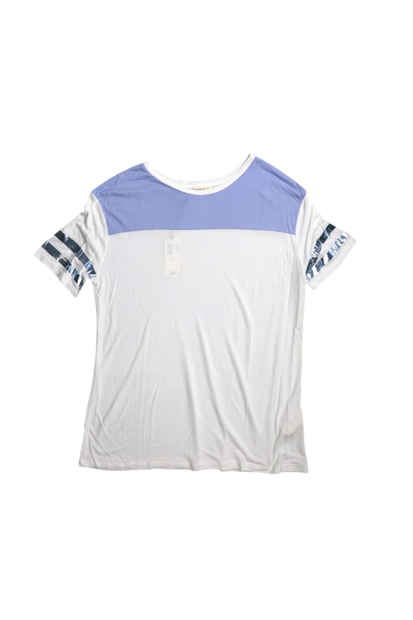 Color Block Tee Faded Blue