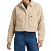 Cropped Sherpa Jacket Ecru