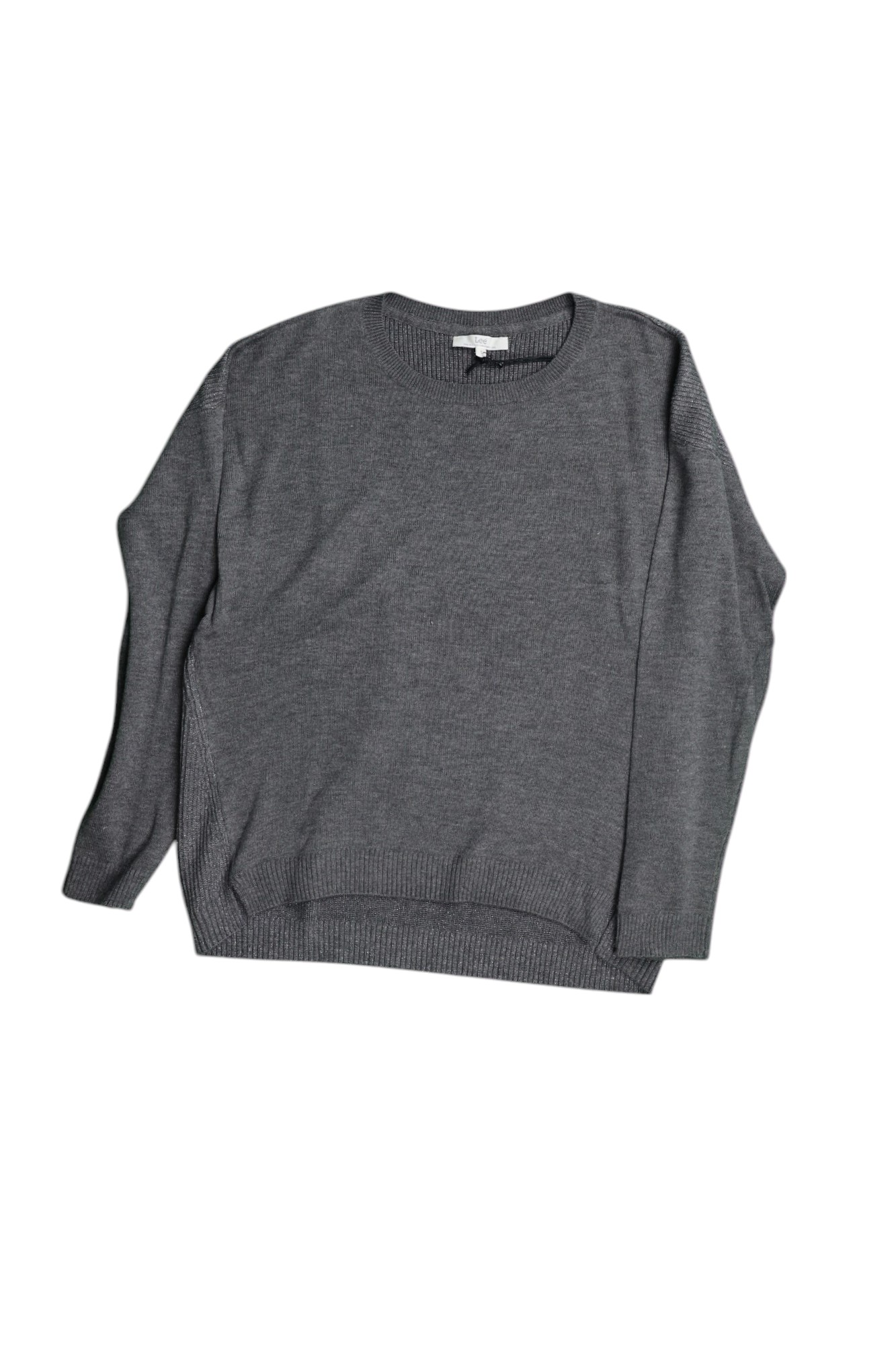 Fine Gg Crew Dark Grey Mele