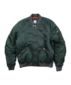 Sateen Bomber New Army Green