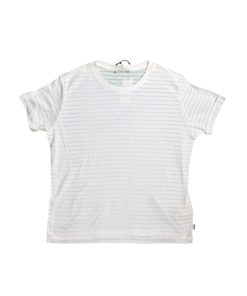 Sheer Stripe Tee White