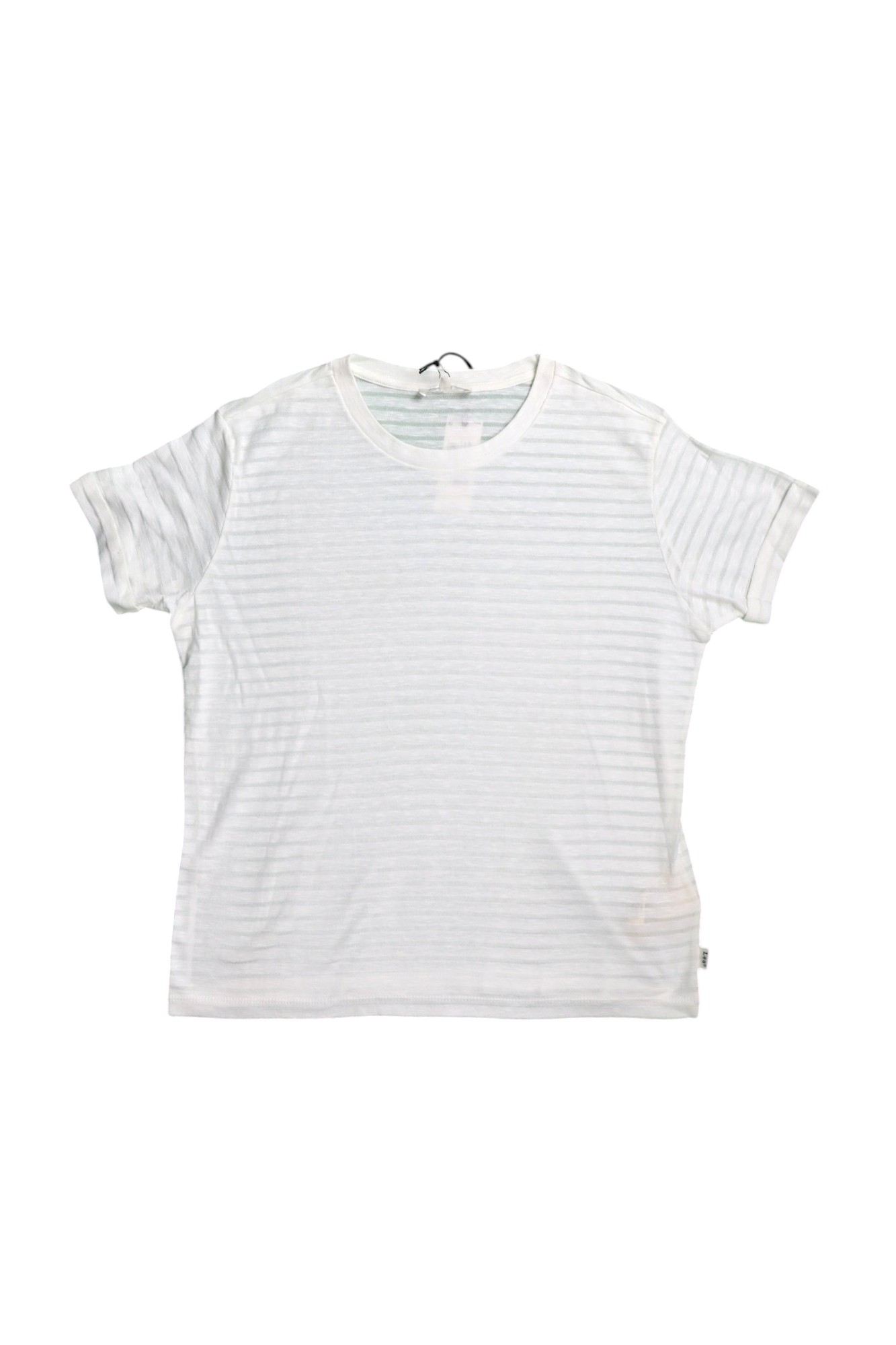 Sheer Stripe Tee White