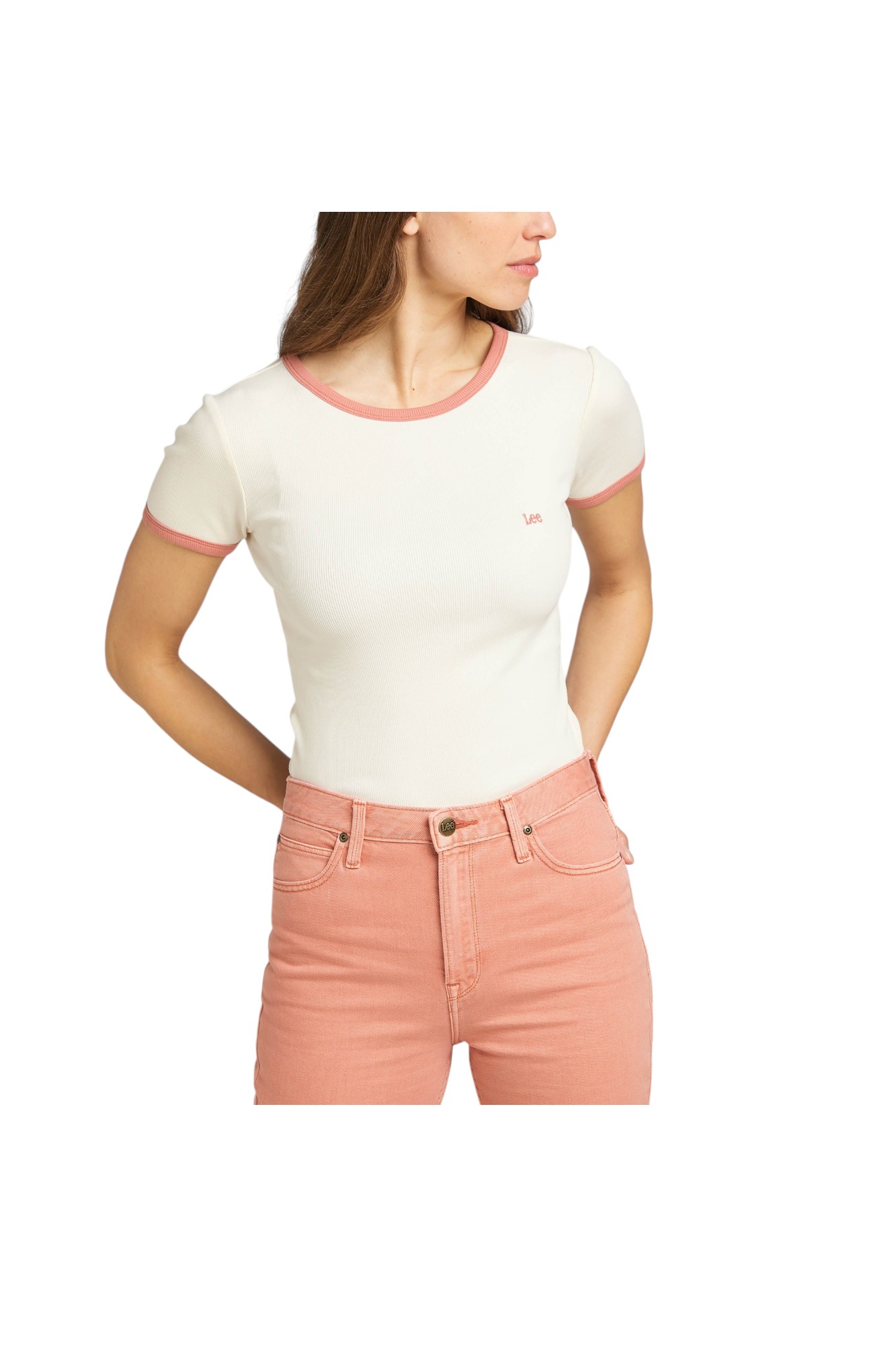 Ss Rib Teeoff White