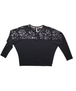 L/S Back Opening Tee Dark
