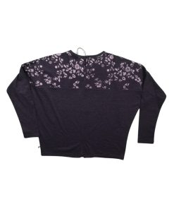 L/S Back Opening Tee Dark