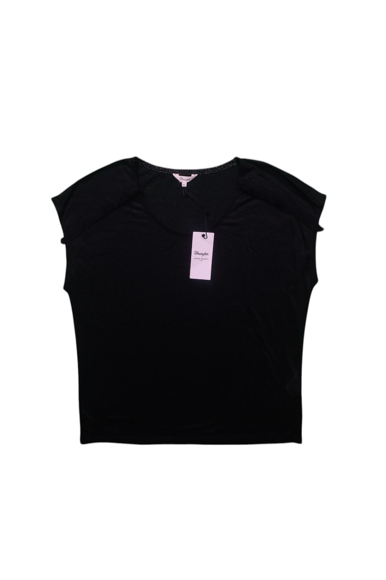 Fringes Tee Black
