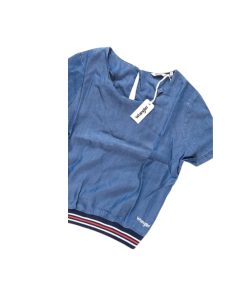 Tencel Blouse Mid Indigo-Size XS