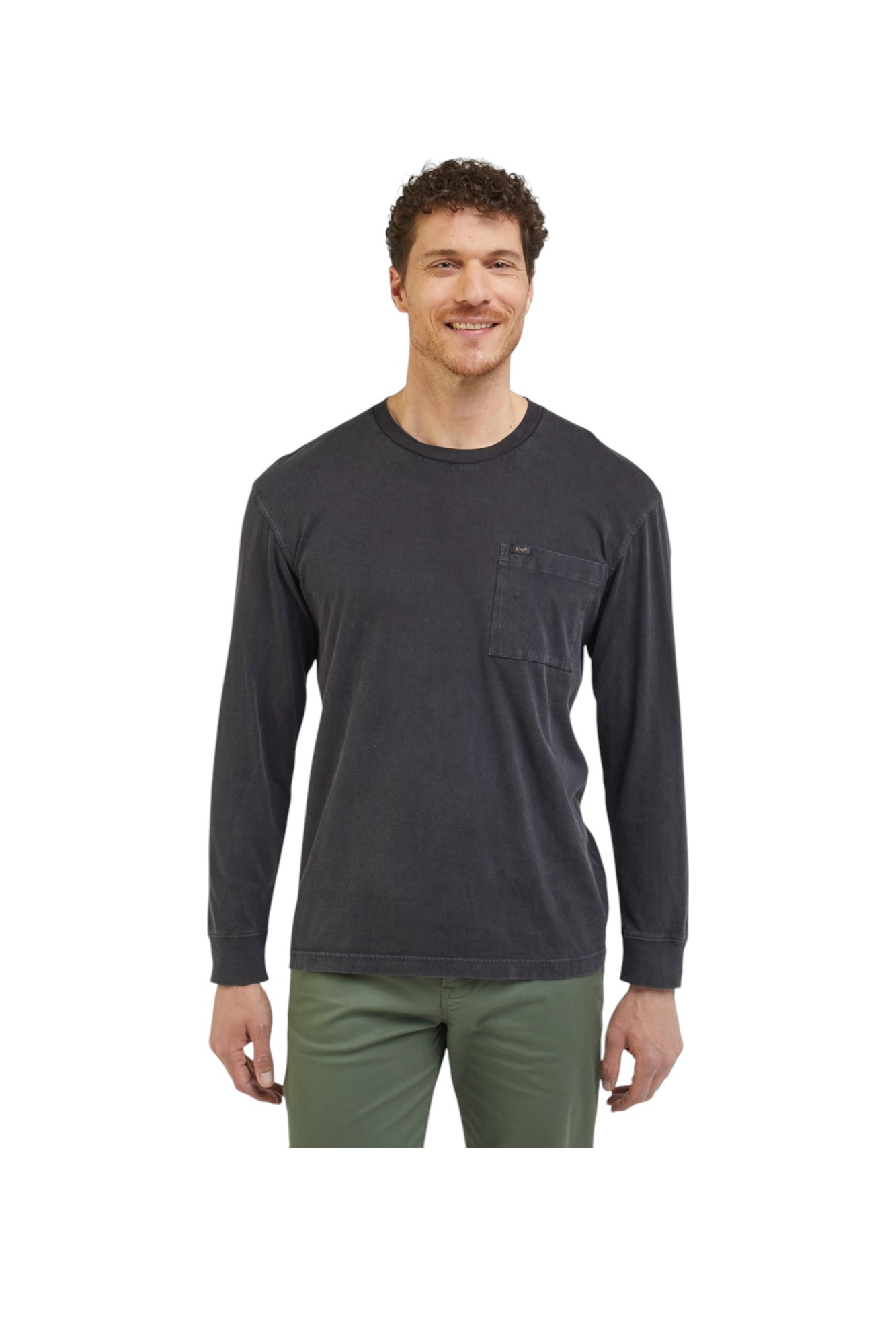 Lee Ls Pocket Tee Washed Black