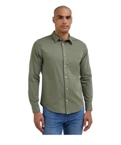 Lee Patch Shirt Olive Grove -Size XL