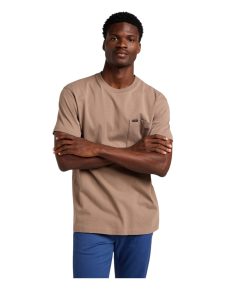Relaxed Pocket Tee Pebble