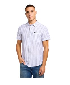 Ss Leesure Shirt Surf Blue