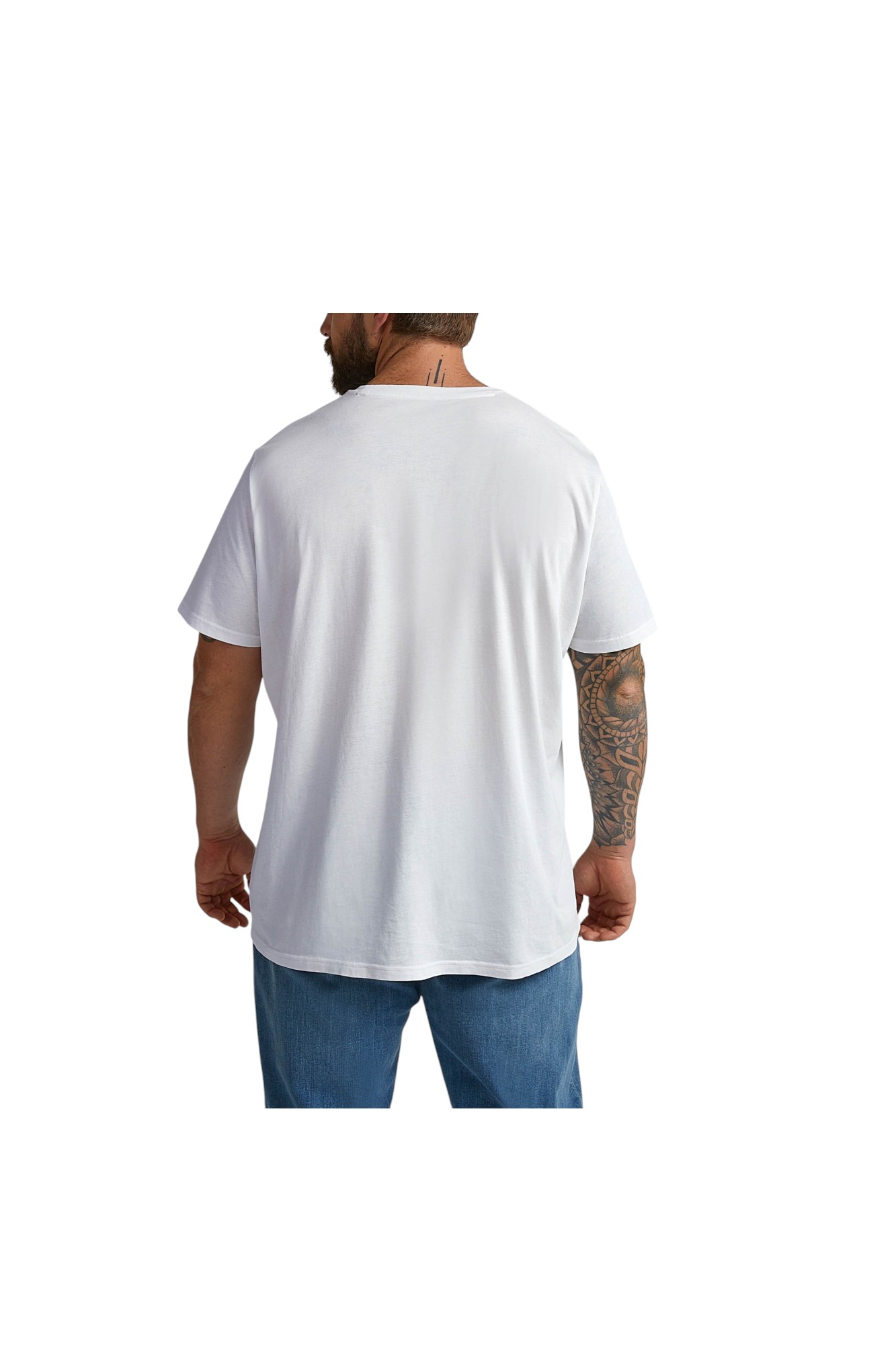 Ss Patch Logo Tee White