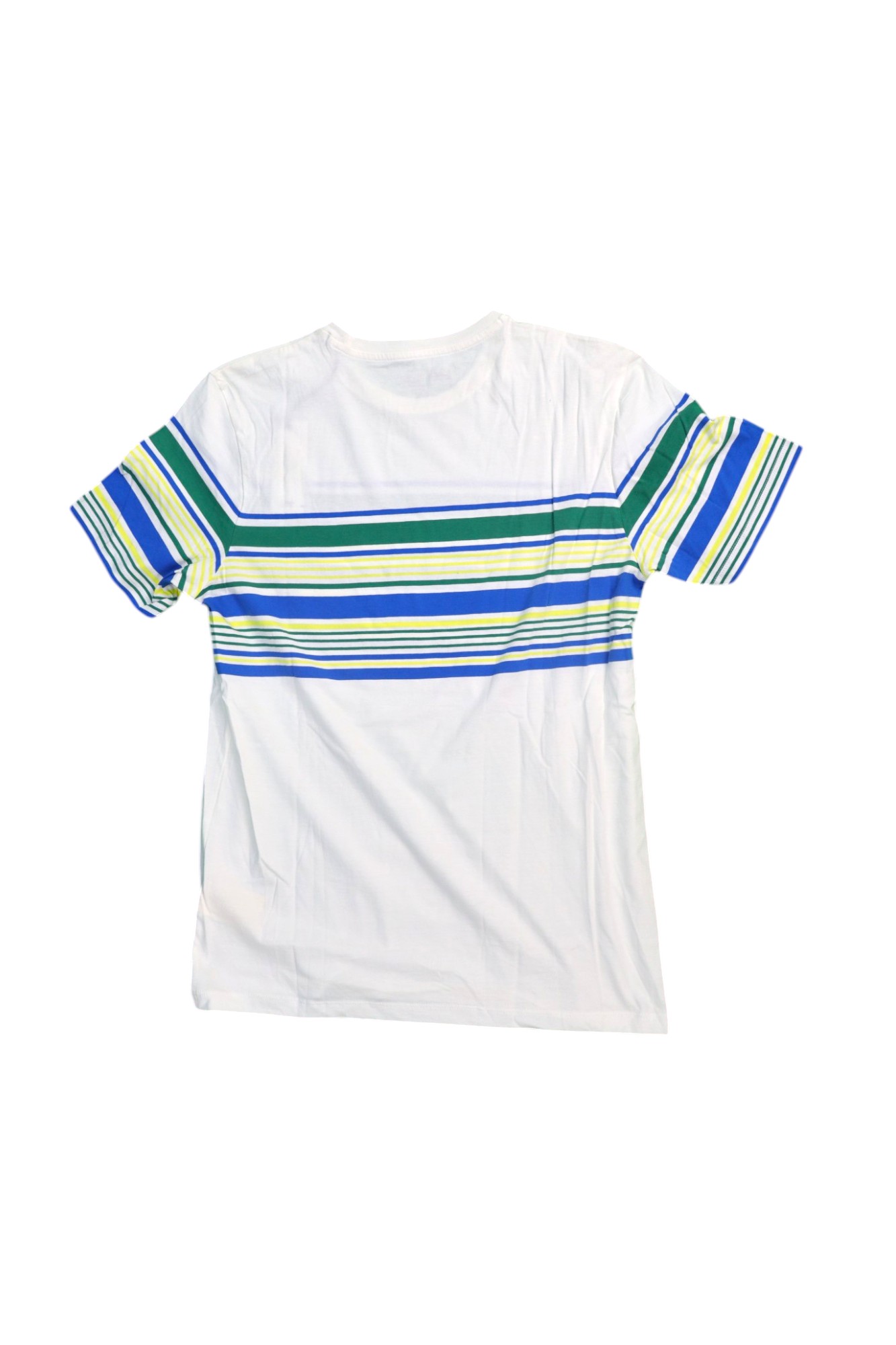 Ss Stripy Pkt Tee Ecru