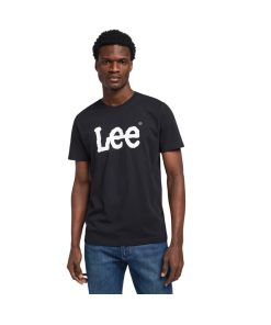 Wobbly Logo Tee Black-Small