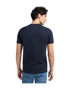 Wobbly Logo Tee Navy Drop-Size Small