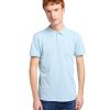 Pique Polo Heather Blue Sky