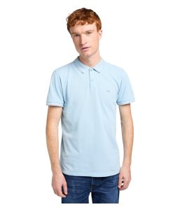 Pique Polo Heather Blue Sky