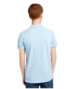 Pique Polo Heather Blue Sky