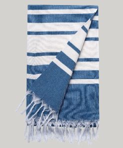 Beach Towel White/Blue