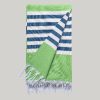 Beach Towel Lt Green/Blue