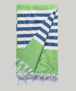 Beach Towel Lt Green/Blue