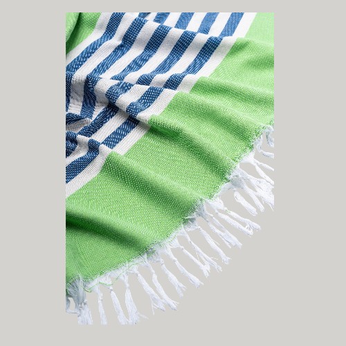 Beach Towel Lt Green/Blue