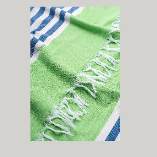 Beach Towel Lt Green/Blue