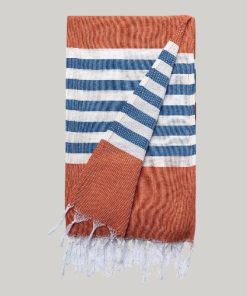 Beach Towel Orange/Blue