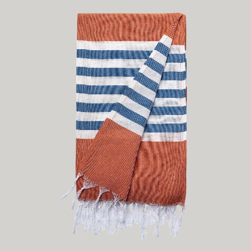 Beach Towel Orange/Blue