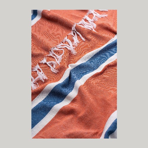 Beach Towel Orange/Blue