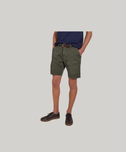 Bermuda With Pocktes Twill Stretch Fabric