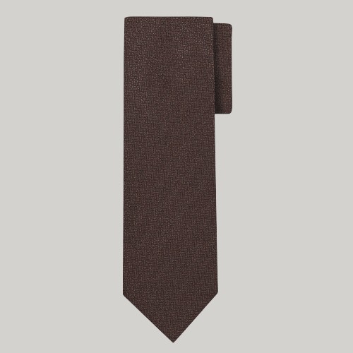 Bamboo Blend Tie Black Brown