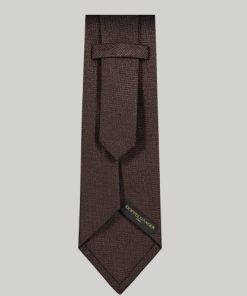Bamboo Blend Tie Black Brown