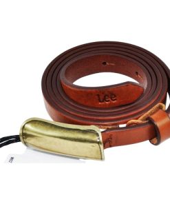 New Buckle Belt Dark Cognac